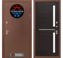 Входная дверь Термо Магнит 02 - Венге, стекло белое