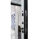 Дверь стальная КАНЬОН Орех каньон коньяк/Белый матовый