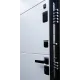 Дверь стальная РУБЕЖ Орех каньон коньяк/Белый матовый