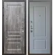 Дверь стальная КОМФОРТ Дуб шале серебро/Силк маус (6)