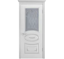 Дверь BP-DOORS Ария Грейс 2 B3  ДО2  Эмаль Белая патина серебро