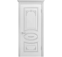 Дверь BP-DOORS Ария Грейс 2 B3  ДГ Эмаль Белая патина серебро