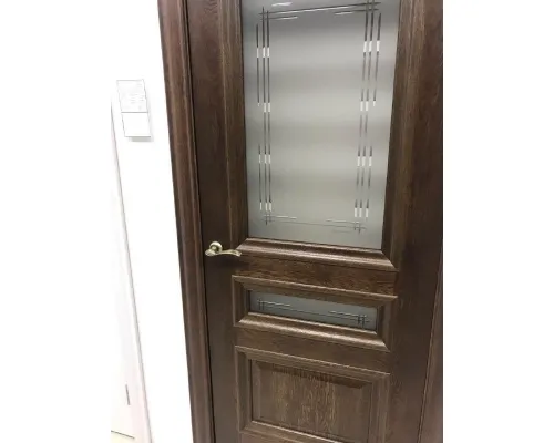 Дверь массив дуба Ока Афродита ДО Античный орех