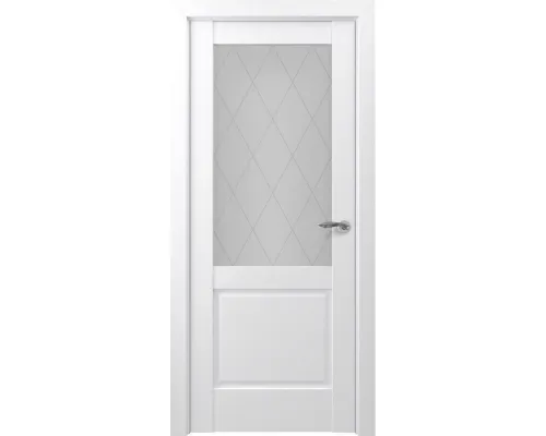 Дверь экошпон ZADOOR Classic S Венеция ДО Матовый белый