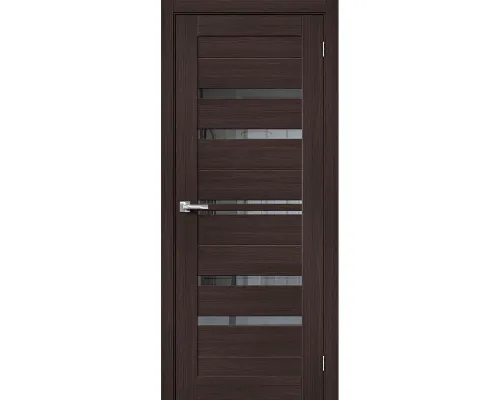 Дверь экошпон BRAVO Браво-30 ДО Wenge  Melinga с зеркалом