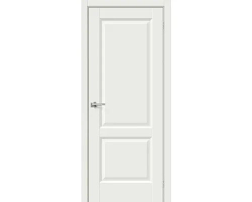 Дверь эмалит BRAVO Неоклассик-32 ДГ White Matt