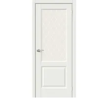 Дверь эмалит BRAVO Неоклассик-33 ДО White Matt
