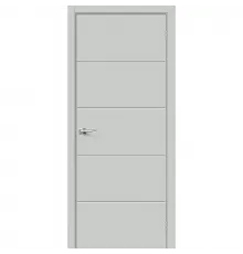 Дверь ПЭТ BRAVO Граффити-2.Д.П ДГ Grey Silk