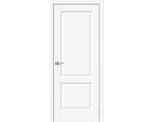 Дверь ПЭТ BRAVO Неоклассик-32 ДГ  White Silk