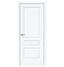 Дверь ПЭТ BRAVO Неоклассик-34 ДГ  White Silk