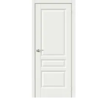 Дверь эмалит BRAVO Неоклассик-34 ДГ White Matt