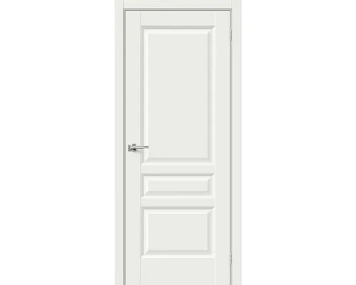 Дверь эмалит BRAVO Неоклассик-34 ДГ White Matt