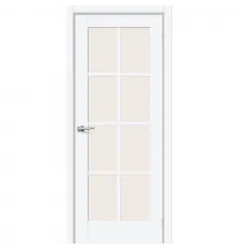 Дверь ПЭТ BRAVO Прима-11.1 ДО  White Silk