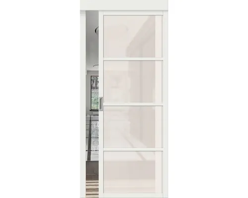 Дверь эмалит BRAVO Твигги-11.3 ДО White Matt